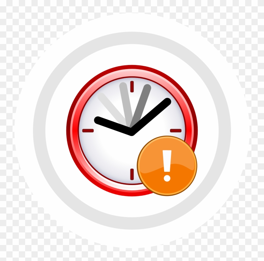Hs Out Of Date Clock Icon - File Delete Icon #1157388
