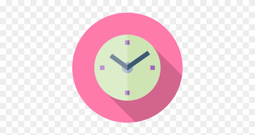 Pink Alarm Clock Icon Pink Icon Clock Related Keywords - Pink Clock Icon Png #1157401