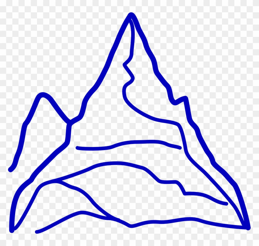 Mountain Line Art 2, Buy Clip Art - Mountain Clip Art #1157414