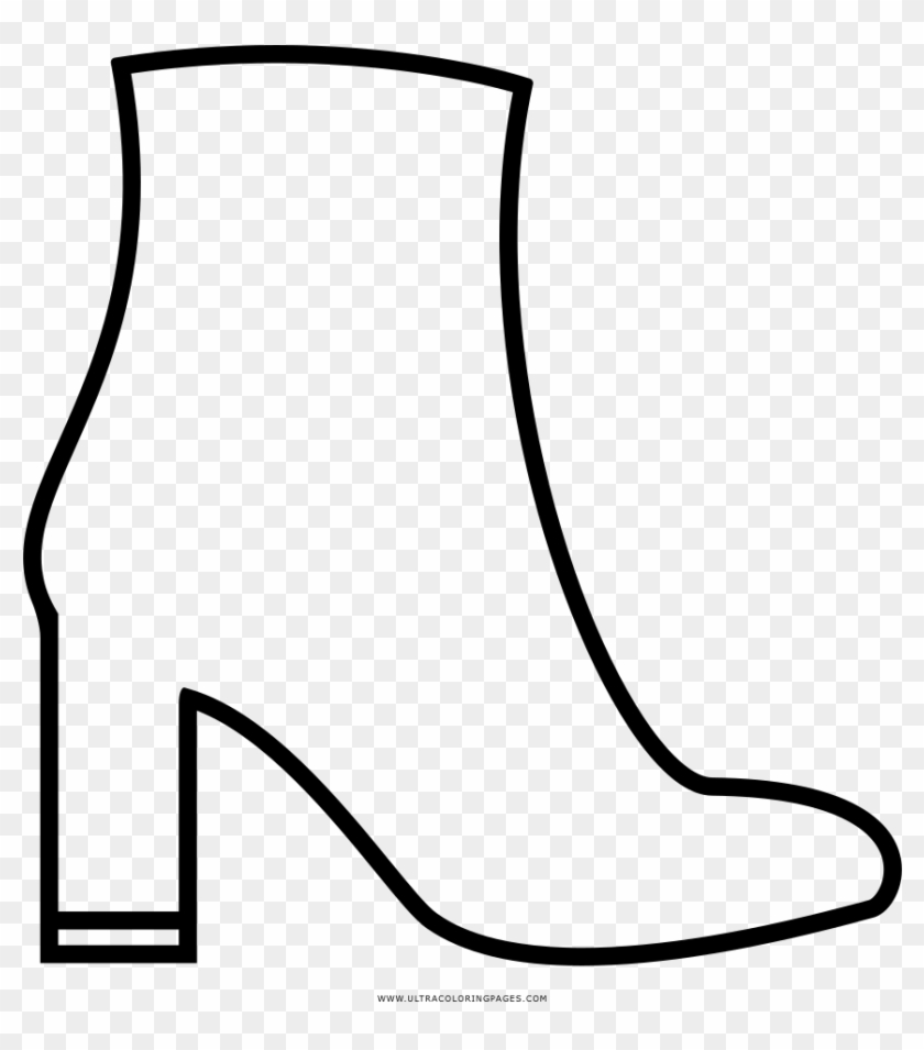 High Heels Coloring Page - Tacones Para Colorear #1157439