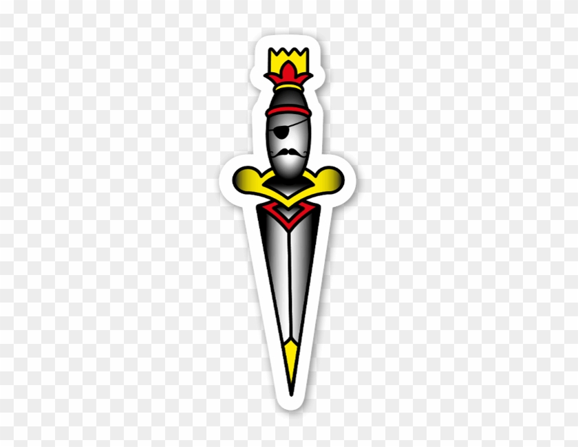Pirateghost Flash Dagger Sticker - Pirateghost Flash Dagger Sticker #1157468