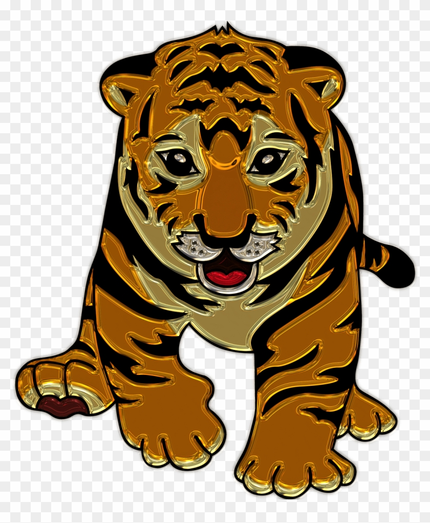 Lion Cub Plastic Art - Tiger Clipart #1157644
