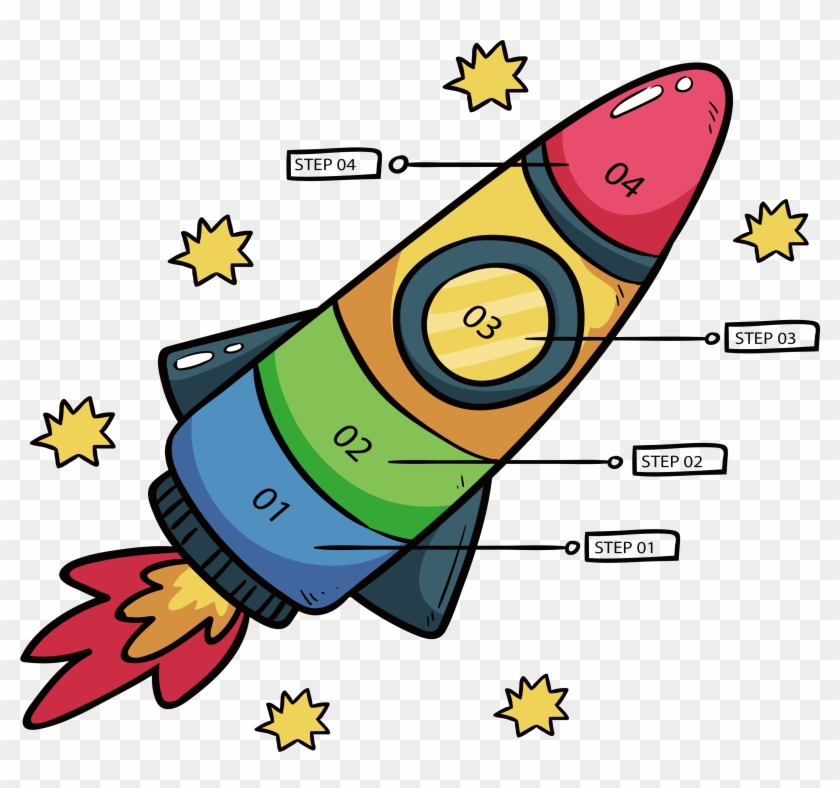 Rocket Infographic Clip Art - Flowchart #1157814