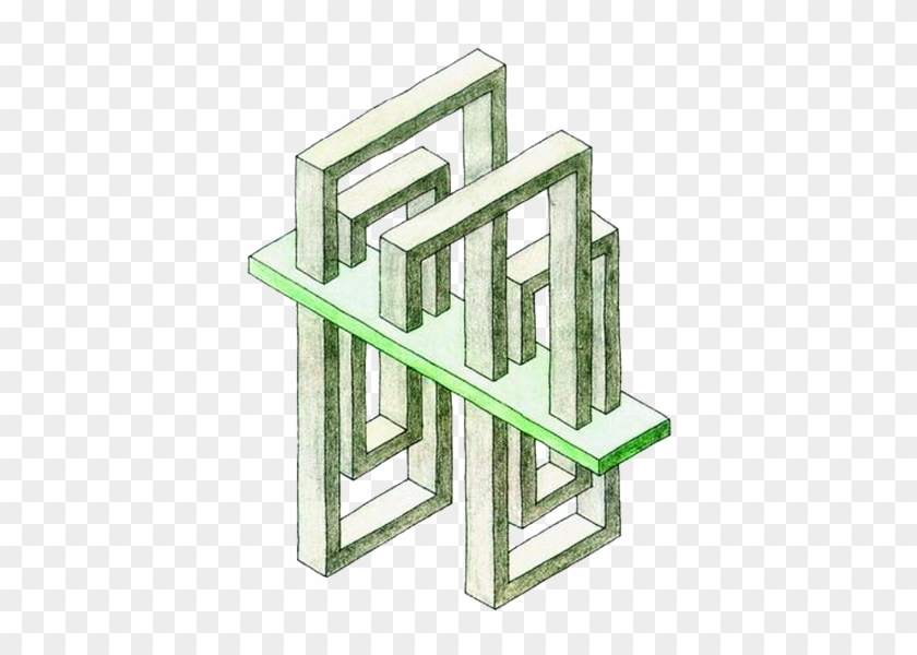 Penrose Triangle Impossible Object Drawing Optical - Impossible Geometry #1157817