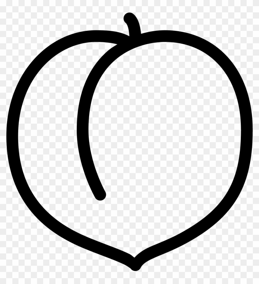 This Image Is Of A Peach - Peach Icon #1157838