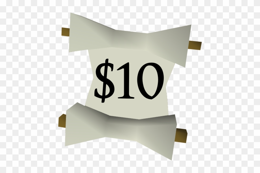 $10 Scroll - Price Tag #1158023