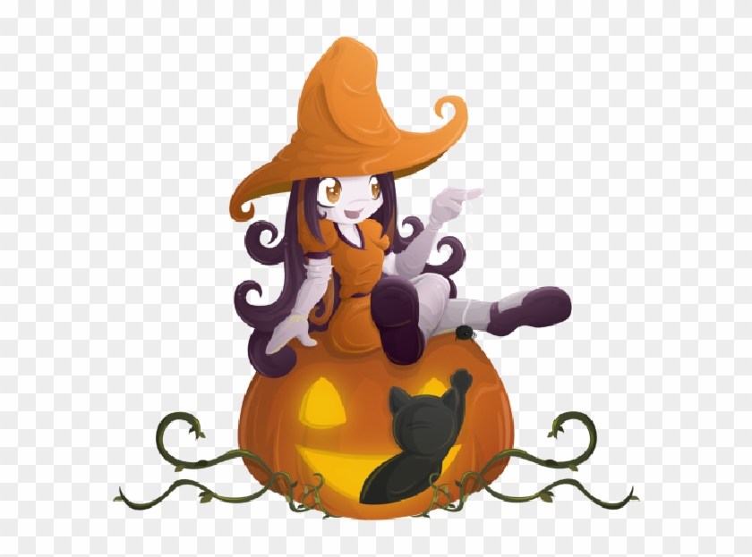 Cute Witches - Brujas De Halloween Animadas - Free Transparent PNG Clipart  Images Download