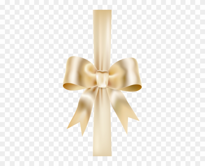 Bow With Ribbon Transparent Png Clip Art Image - Elegant Ribbon Png #1158112