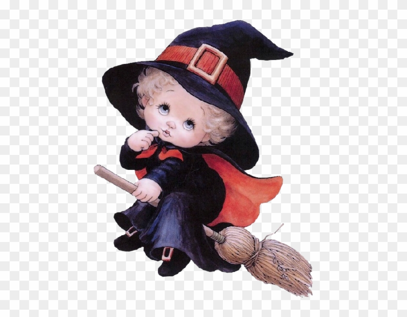 Cute Halloween Baby Witches Cartoon Clip Art Images - Witch Ruth Morehead #1158132