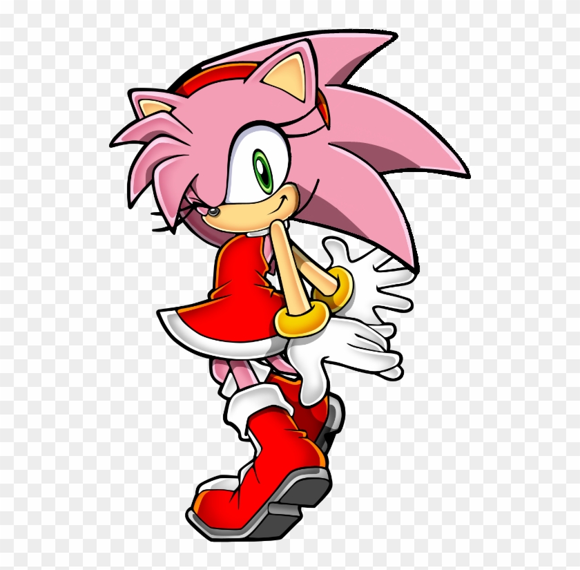 Modern Amy With Old Hair Style By Silverdahedgehog06 - Amy Rose Mii Qr Code  - Free Transparent PNG Clipart Images Download