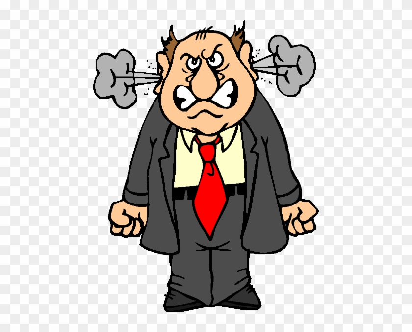 annoyed person clipart