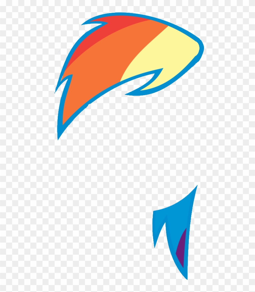 Rainbowdash Hair Vector By Thegirlnamedsig - My Little Pony Rainbow Dash Hair #1158182