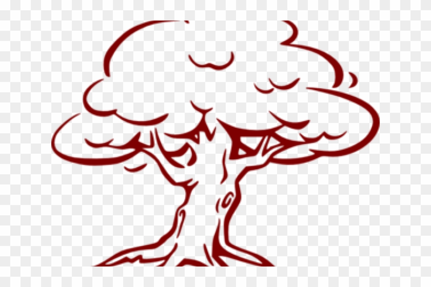 Trees Clipart Oak - Outline Of A Tree #1158372
