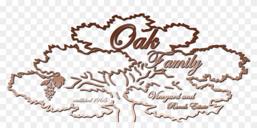 Oak Family Vineyard & Ranch Estate Logo - Nevada County, California #1158390