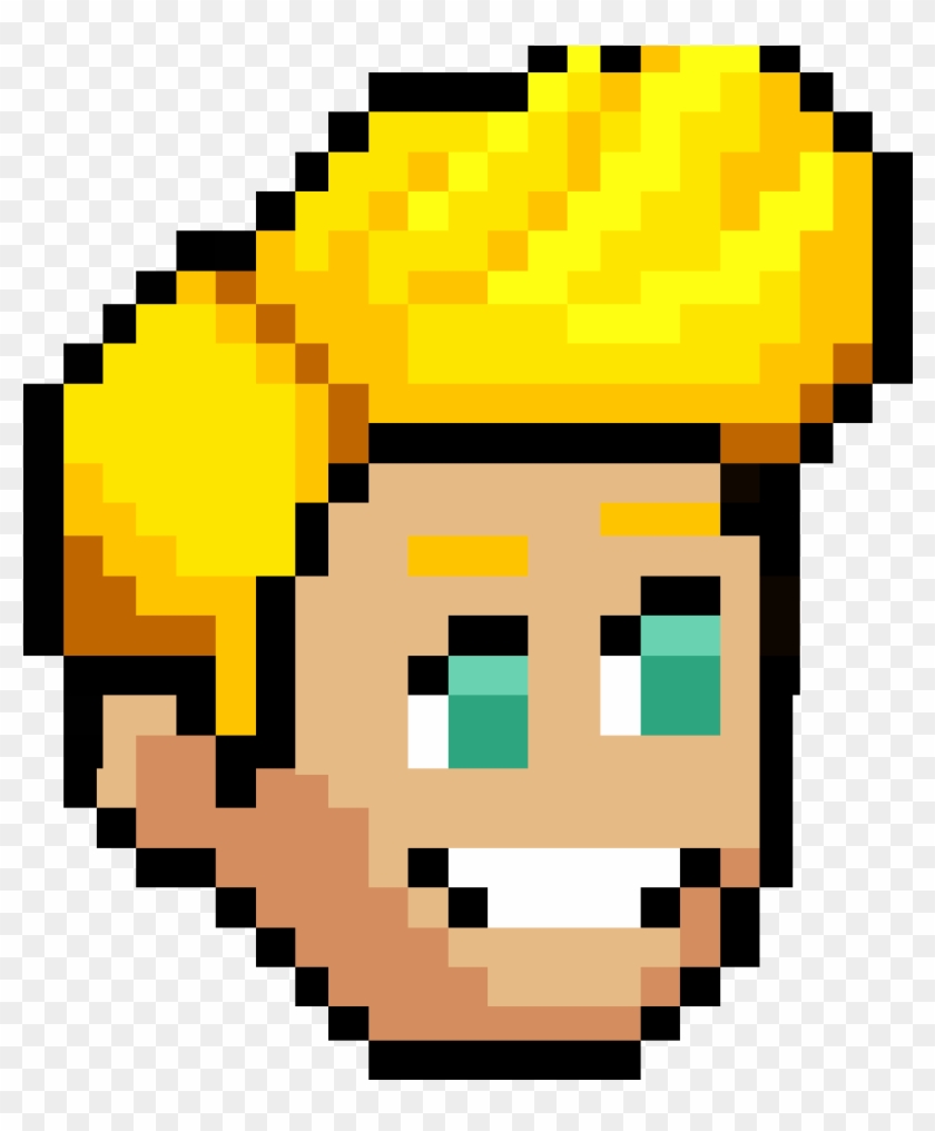 Male Pompadour Blonde Hair - Pixel Art Minecraft Hard #1158551