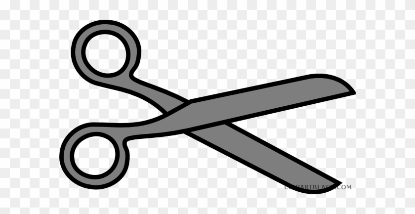 Hair Scissor Tools Free Black White Clipart Images - Scissors #1158688