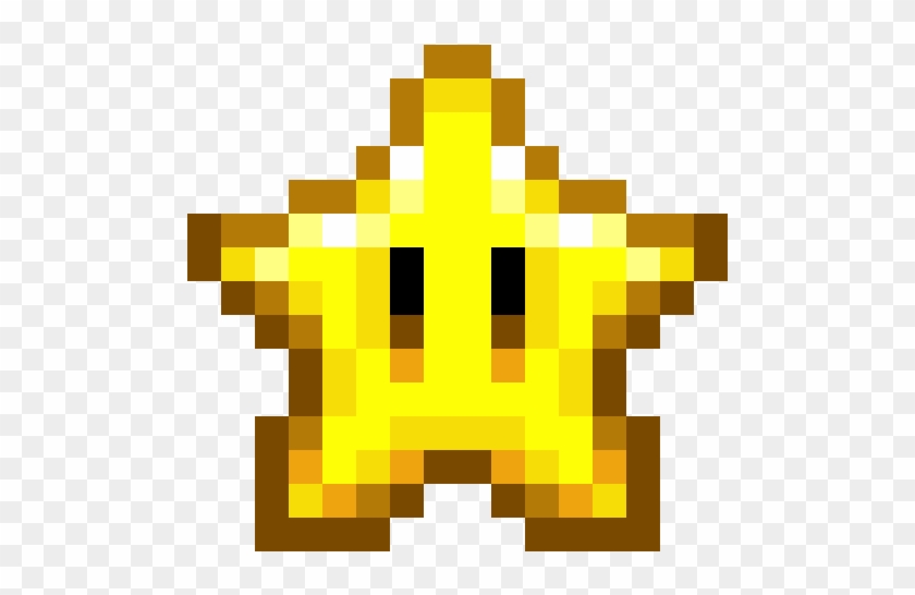 Minecraft Super Mario Bros - Super Mario World Star Sprite #1158746