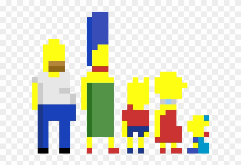 Minecraft Pixel Art Templates Simpsons 183473 - Simpsons Pixel Art #1158775