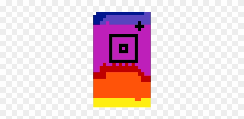 The Instagram Logo Pixel Art Maker Rh Pixelartmaker - Graphic Design #1158784