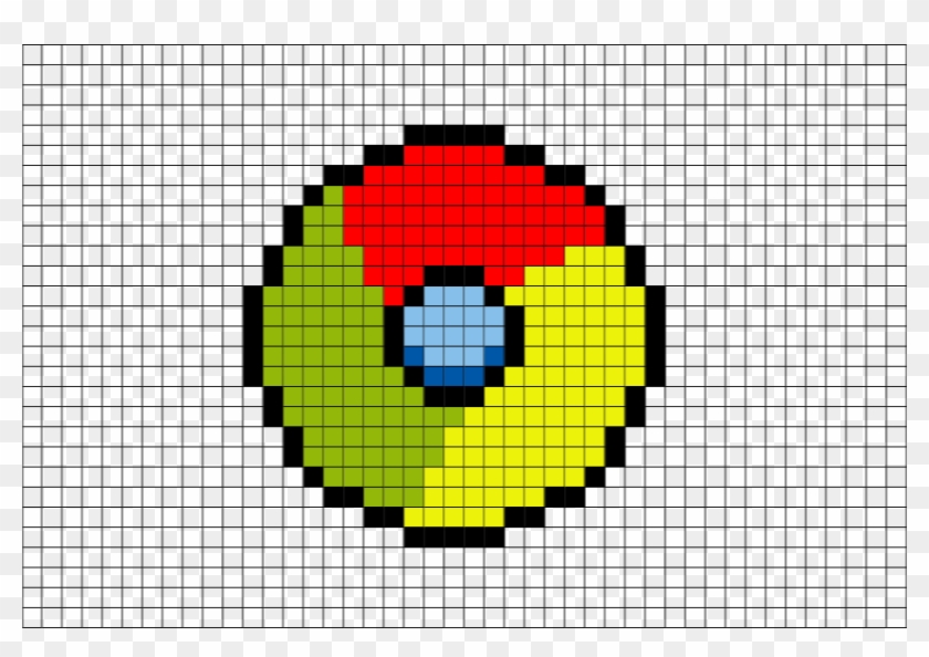 Google Chrome Logo Pixel Art Minecraft Map