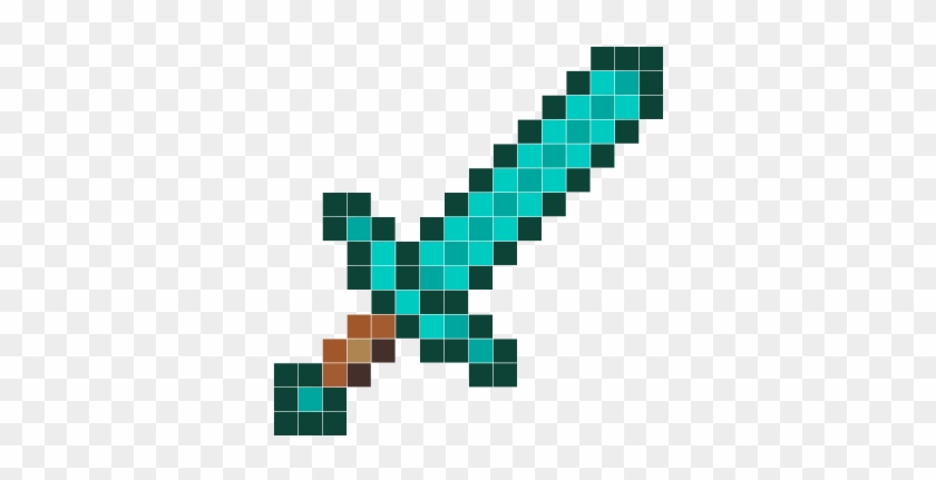 épée En Diamant Minecraft Pixel Art