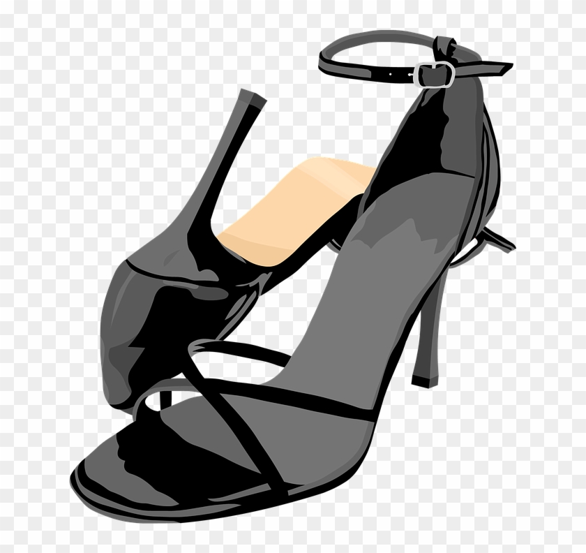 Shoes Sandals High Heels - Dance Shoes Cartoon Png #1158905