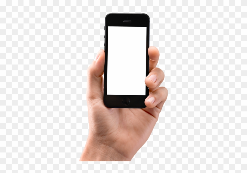 Hand Holding An Iphone With Blank Screen - Holding And Iphone Png #1159077