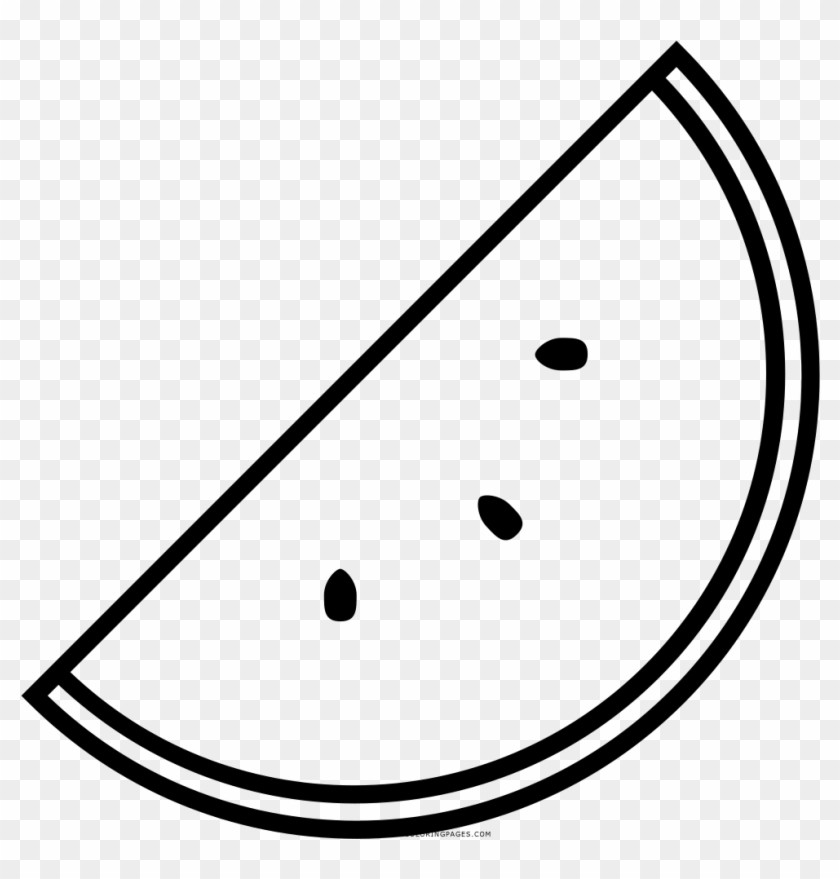 Watermelon Coloring Page - Sandia Para Colorear #1159186