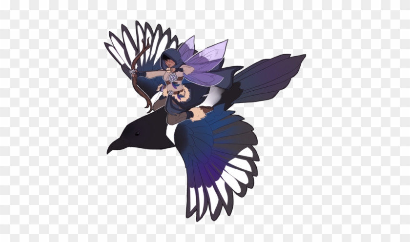 Pixie Ranger Riding A Magpie Because Why The Hell Not - Ranger Pixie #1159233