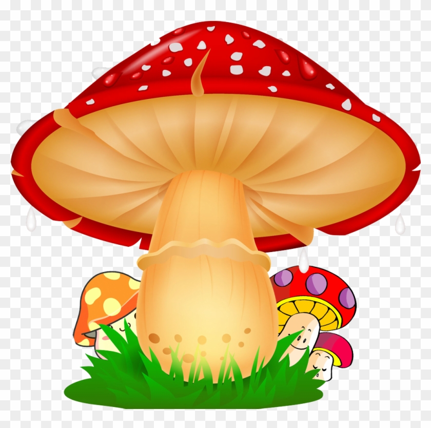 Mushroom Cartoon Illustration - Desenho Colorido De Cogumelo #1159448