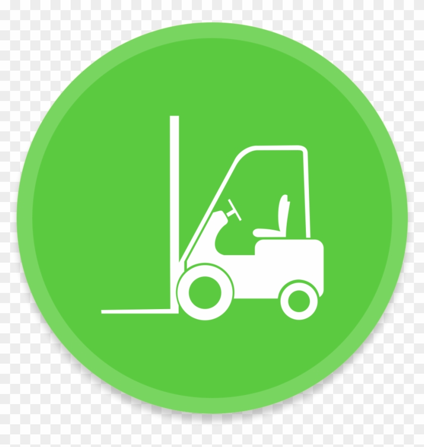Green Forklift Icon Image - Video #1159569