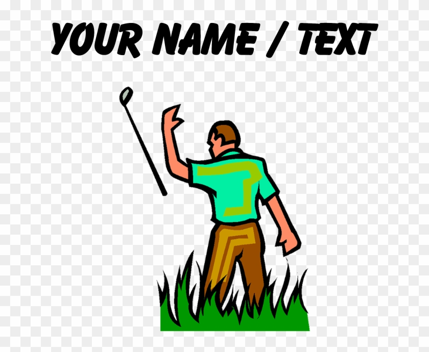 Custom Angry Golfer Baseball Cap Custom Cyclist Silhouette Sticker