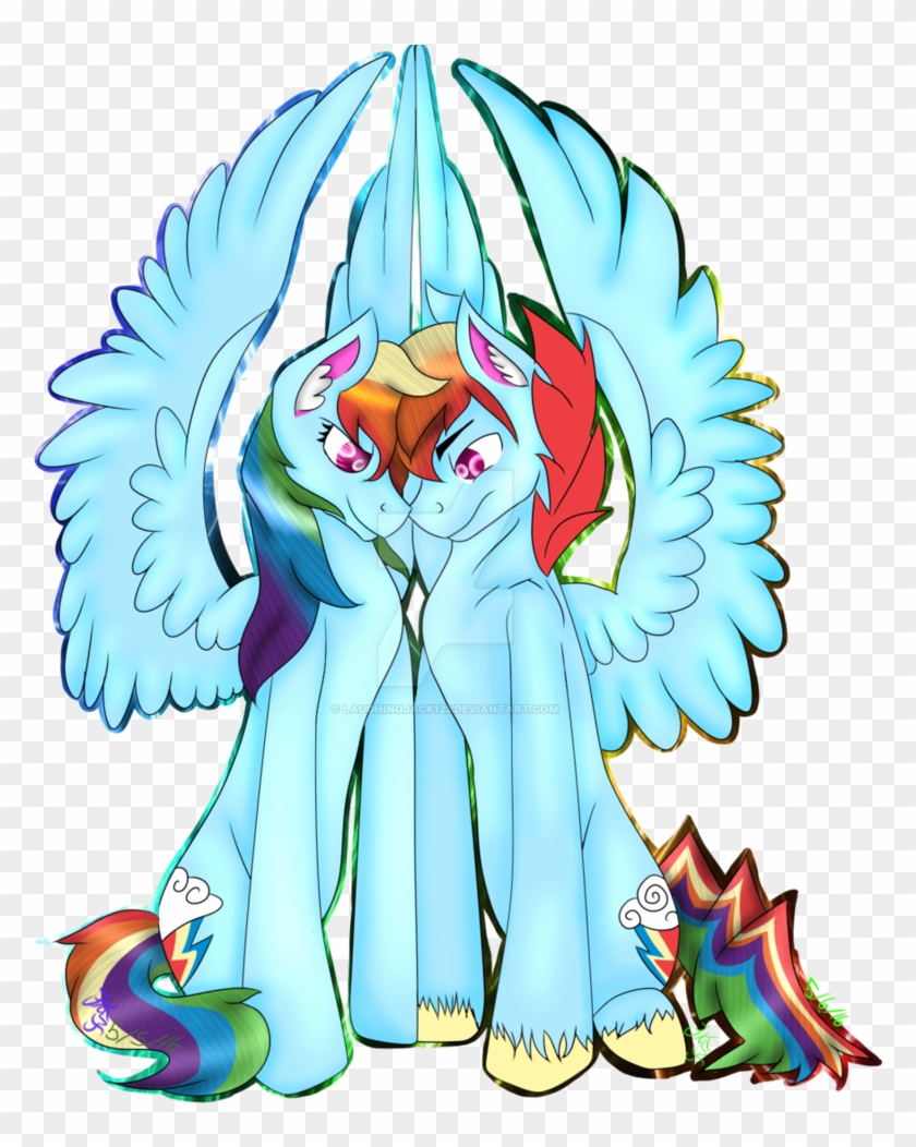 Rainbow Dash And Rainbow Blitz By Laughingjack123 - Rainbow Blitz X Rainbow Dash #1159611