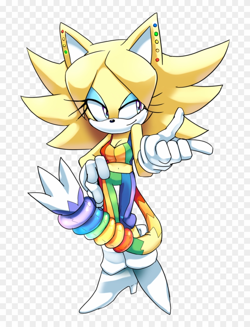 Rainbow By Drawloverlala - Sonic Fan Characters Female - Free Transparent P...