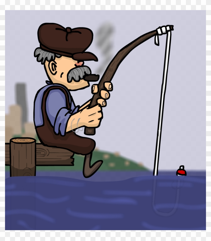 Ol' Sam The Fisherman - Cartoon #1159658
