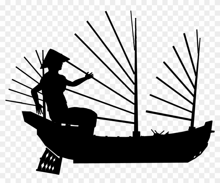 Fisherman Clipart Shadow - Gondola #1159681