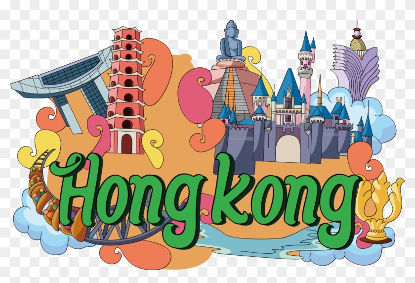 Hong Kong Free And Easy - Hong Kong Cartoon Clipart #1159782