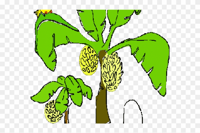 Yellow Clipart Banana Tree - Yellow Clipart Banana Tree #1159815