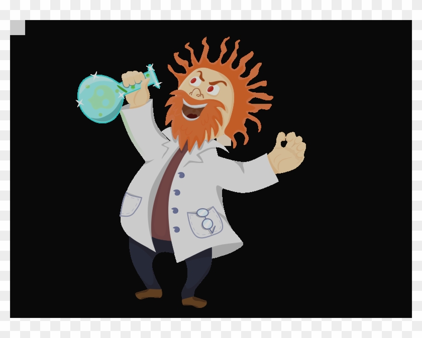 Mad Science Lab Clipart Crazy Scientist Clipart - Mad Scientist Shower Curtain #1159848