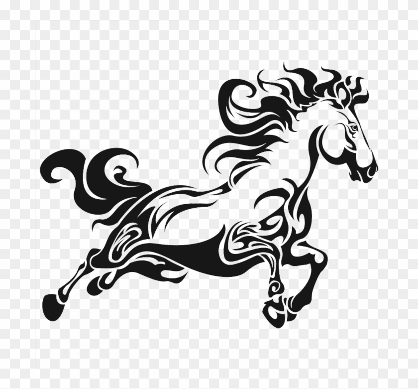 Pretty Tribal Horse Running Sticker #1159863