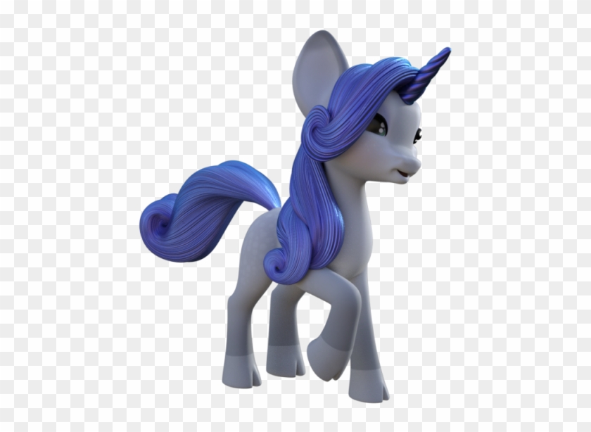 Cute Unicorn Blue, Unicorn, Animal, Fantasy Png And - Unicorn #1159980