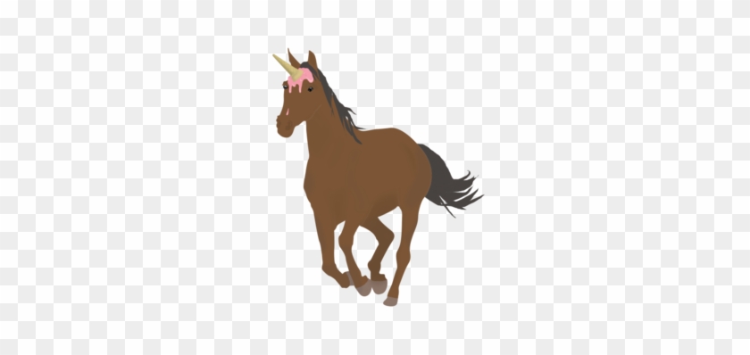 The Unicorn Myth - Running Horse Silhouette #1159988