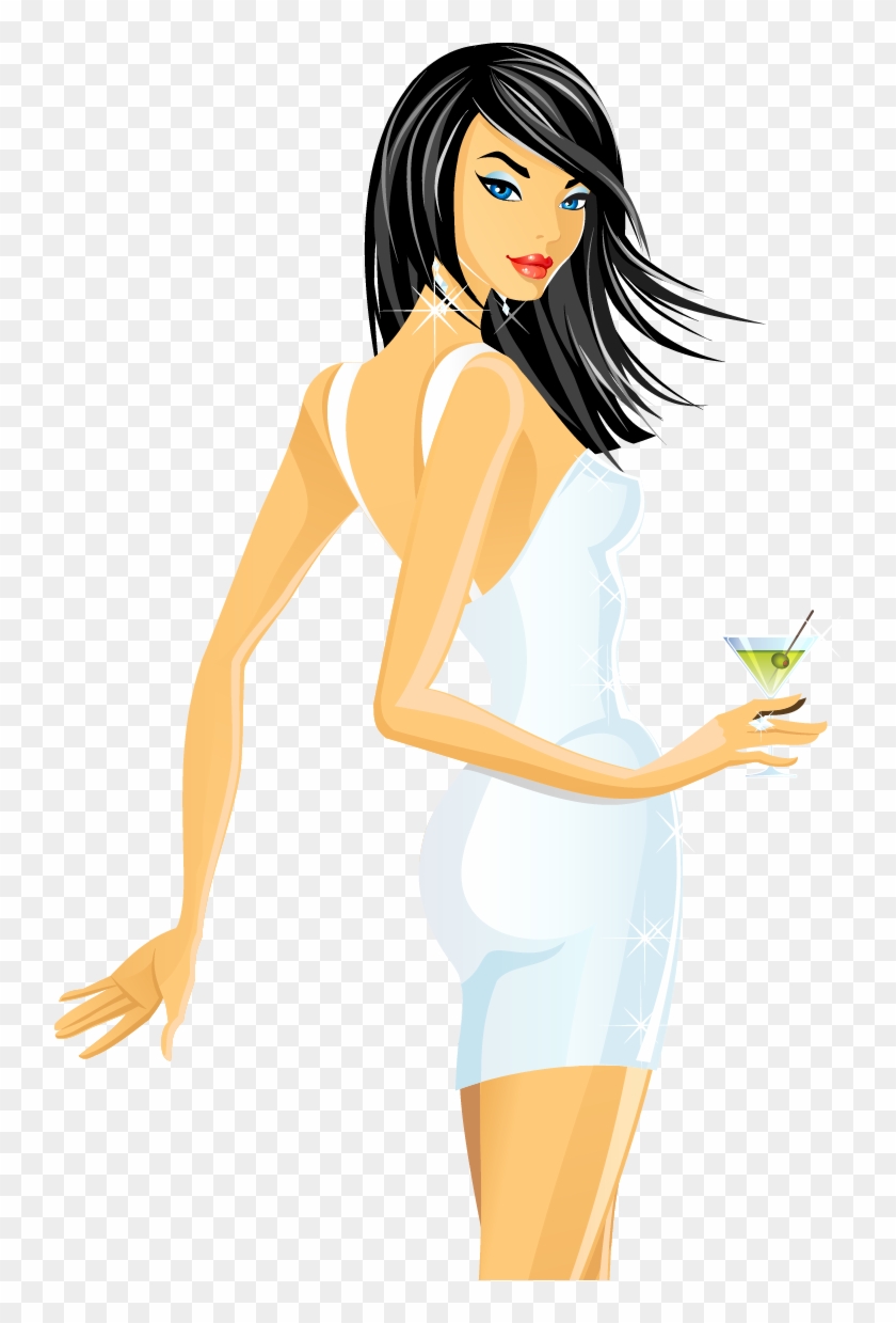 Cartoon Woman Girl Illustration - Cartoon Sexy Girl Png - Free Transparent  PNG Clipart Images Download