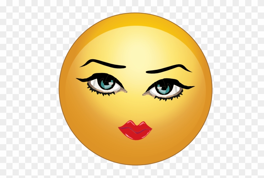 Pretty Sexy Lady Smiley Emoticon Clipart - Emoticons Lady #1160100