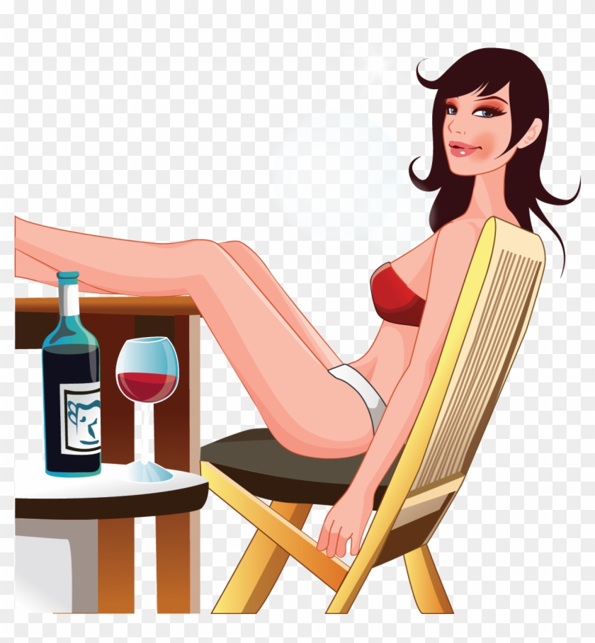 Cartoon Vectors Sexy Girls - Outdoor Furniture #1160103