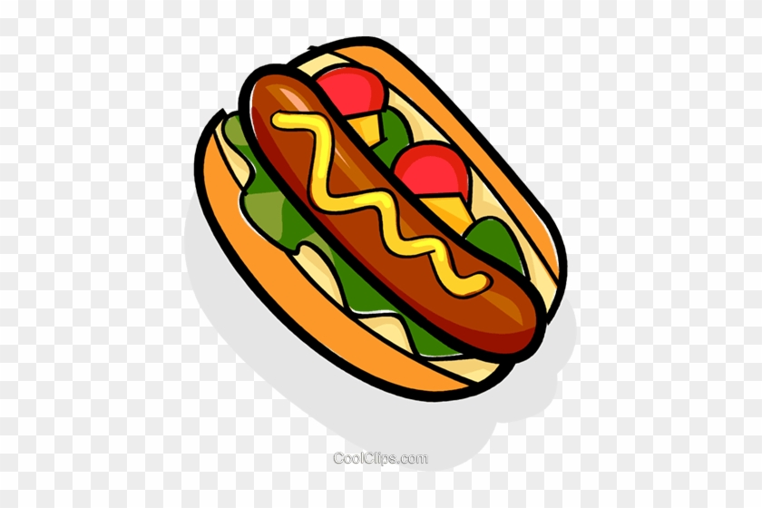 Hot Dog Livre De Direitos Vetores Clip Art Ilustração - Hot Dog Clip Art #1160155