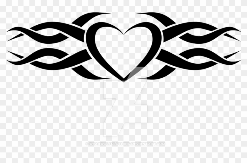 Tribal Heart Tattoo Design By Wearwolfclothing - Tattoo #1160184