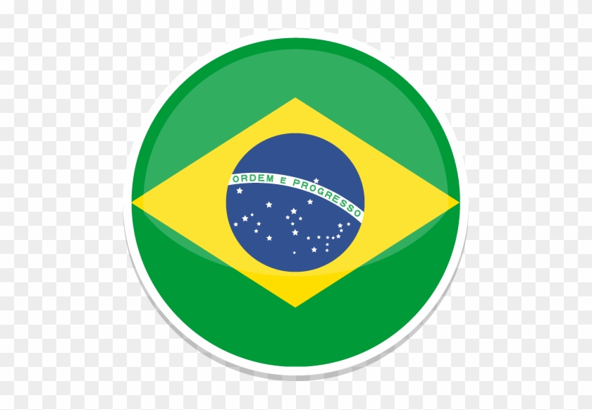 Brazil Icon - Brazil Round Flag Png #1160204