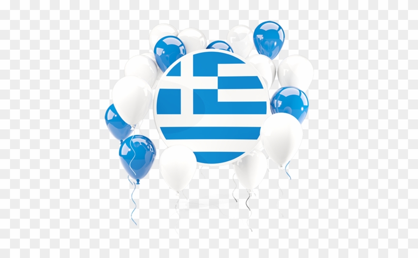 Illustration Of Flag Of Greece - Kuwait Balloons Png #1160413