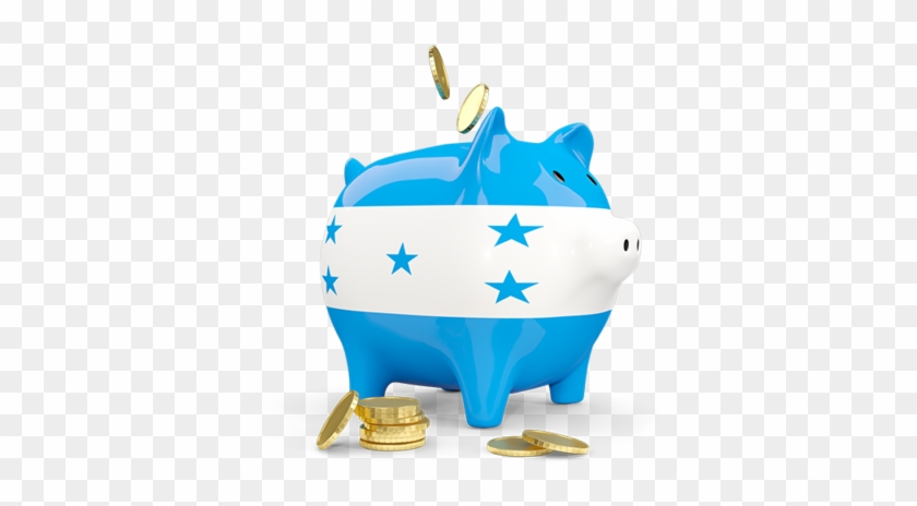 Illustration Of Flag Of Honduras - Piggy Bank #1160428